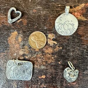 Jes MaHarry Sterling Silver 4 piece charm set. New with tags.